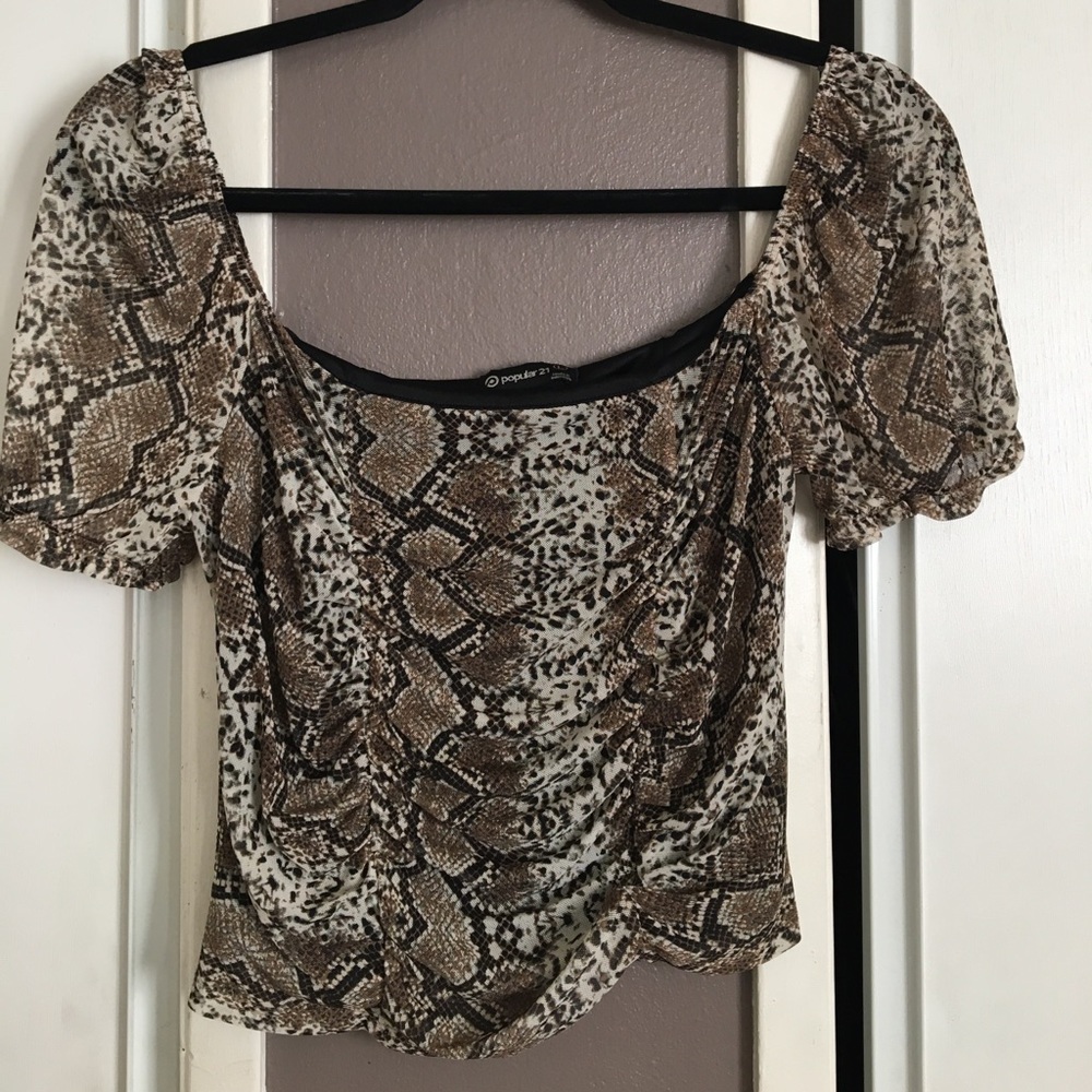 Snake print shirt